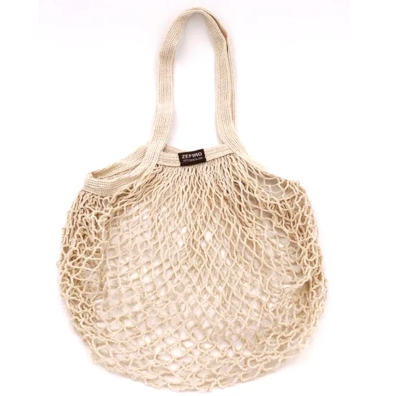 Beige Cotton Market Bag